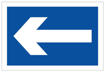 Direction Sticker (Left, Right, Down)